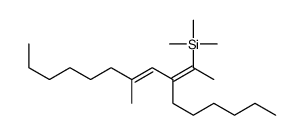 (3-hexyl-5-methylundeca-2,4-dien-2-yl)-trimethylsilane结构式