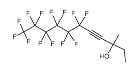 6,6,7,7,8,8,9,9,10,10,11,11,11-tridecafluoro-3-methylundec-4-yn-3-ol Structure