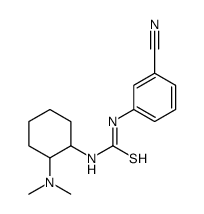 1-(3-cyanophenyl)-3-[(1R,2R)-2-(dimethylamino)cyclohexyl]thiourea Structure
