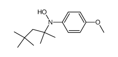 N-(4-methoxyphenyl)-N-(1,1,3,3-tetramethylbutyl)hydroxylamine结构式
