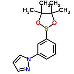 1-(3-(4,4,5,5-四甲基-1,3,2-二噁硼烷-2-基)苯基)-1H-吡唑图片