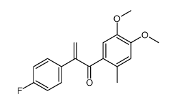 1-(4,5-dimethoxy-2-methylphenyl)-2-(4-fluorophenyl)prop-2-en-1-one Structure