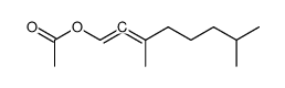 acetic acid-(3,7-dimethyl-octa-1,2-dienyl ester) Structure