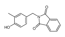 2-[(4-hydroxy-3-methylphenyl)methyl]isoindole-1,3-dione Structure