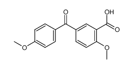 2-methoxy-5-(4-methoxy-benzoyl)-benzoic acid结构式