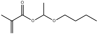 2-Propenoic acid, 2-methyl-, 1-butoxyethyl ester结构式