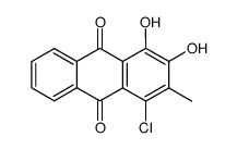 1-chloro-3,4-dihydroxy-2-methyl-anthraquinone Structure