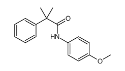 Benzeneacetamide, N-(4-methoxyphenyl)-α,α-dimethyl结构式