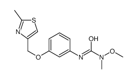 1-methoxy-1-methyl-3-[3-[(2-methyl-1,3-thiazol-4-yl)methoxy]phenyl]urea结构式