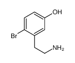 3-(2-aminoethyl)-4-bromophenol结构式