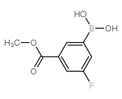 (3-FLUORO-5-(METHOXYCARBONYL)PHENYL)BORONIC ACID Structure