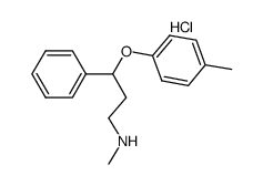 N-methyl-3-phenyl-(p-methylphenoxy)propylamine hydrochloride Structure