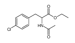 Phenylalanine, N-acetyl-4-chloro-, ethyl ester Structure