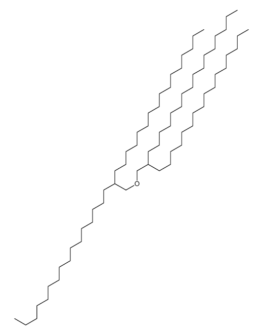 17-(2-hexadecyloctadecoxymethyl)tritriacontane结构式