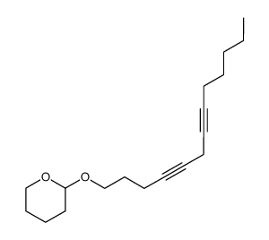 2-(4,7-tridecadiynyloxy)tetrahydro-2H-pyran结构式