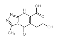 6-(2-Hydroxy-ethyl)-3-methyl-5-oxo-5,8-dihydro-[1,2,4]triazolo[4,3-a]pyrimidine-7-carboxylic acid structure