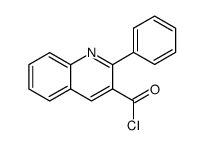 2-phenyl-quinoline-3-carbonyl chloride结构式