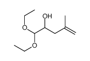 1,1-diethoxy-4-methylpent-4-en-2-ol Structure