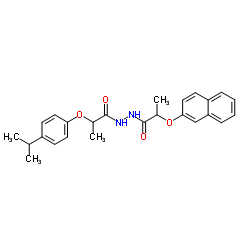 2-(4-Isopropylphenoxy)-N'-[2-(2-naphthyloxy)propanoyl]propanehydrazide Structure