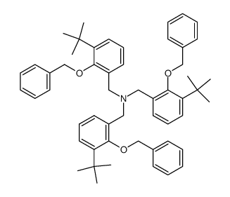 tris(2-(benzyloxy)-3-(tert-butyl)benzyl)amine结构式