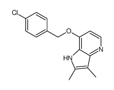 7-[(4-chlorophenyl)methoxy]-2,3-dimethyl-1H-pyrrolo[3,2-b]pyridine Structure