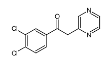 1-(3,4-dichlorophenyl)-2-pyrazin-2-ylethanone Structure