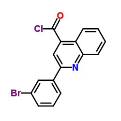 2-(3-Bromophenyl)-4-quinolinecarbonyl chloride结构式