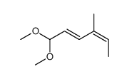1,1-dimethoxy-4-methylhexa-2,4-diene结构式