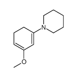 1-(3-methoxycyclohexa-1,3-dien-1-yl)piperidine结构式