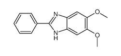 5,6-dimethoxy-2-phenyl-1H-benzimidazole结构式