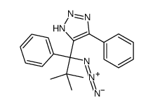 4-(1-azido-2,2-dimethyl-1-phenylpropyl)-5-phenyl-2H-triazole Structure