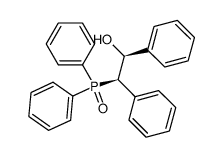 (1RS,2SR)-1,2-diphenyl-2-diphenylphosphinoylmethan-1-ol结构式