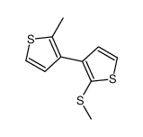 2-methyl-3-(2-methylsulfanylthiophen-3-yl)thiophene Structure