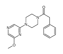 1-[4-(6-methoxypyrazin-2-yl)piperazin-1-yl]-2-phenylethanone Structure