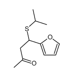 4-(furan-2-yl)-4-propan-2-ylsulfanylbutan-2-one Structure