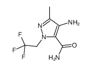 4-amino-5-methyl-2-(2,2,2-trifluoroethyl)pyrazole-3-carboxamide结构式