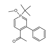 1-(1-tert-Butyl-1-methoxy-3-phenyl-1λ5-phosphinin-4-yl)-ethanone Structure