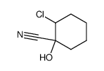 2-chloro-1-hydroxy-cyclohexanecarbonitrile结构式