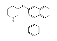 1-phenyl-3-piperidin-3-yloxyisoquinoline Structure
