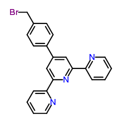 4'-[4-(bromomethyl)phenyl]-2,2':6',2''-terpyridine结构式