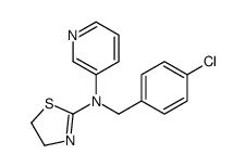 N-[(4-chlorophenyl)methyl]-N-pyridin-3-yl-4,5-dihydro-1,3-thiazol-2-amine结构式
