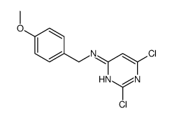 2,6-dichloro-N-[(4-methoxyphenyl)methyl]pyrimidin-4-amine Structure