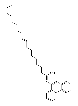 N-phenanthren-9-yloctadeca-9,12-dienamide结构式