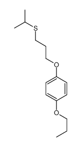 1-(3-propan-2-ylsulfanylpropoxy)-4-propoxybenzene结构式