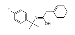 2-(cyclohexen-1-yl)-N-[2-(4-fluorophenyl)propan-2-yl]acetamide Structure