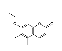 5,6-dimethyl-7-(allyloxy)coumarin Structure
