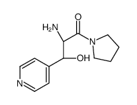 (2R,3S)-2-amino-3-hydroxy-3-pyridin-4-yl-1-pyrrolidin-1-ylpropan-1-one结构式
