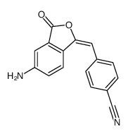 4-[(5-amino-3-oxo-2-benzofuran-1-ylidene)methyl]benzonitrile结构式