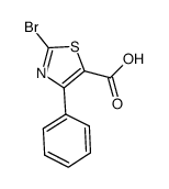 2-bromo-4-phenylthiazole-5-carboxylic acid structure