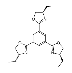 (+)-1,3,5-tris[4-(R)-ethyloxazolin-2-yl]benzene结构式
